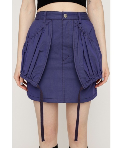 SLY(スライ)の「SHIRRING PK S/SK シャーリング ポケット ショートスカート / セットアップ可(スカート・レディース・パープル/カーキ/オフホワイト・1/2)」の12枚目の写真