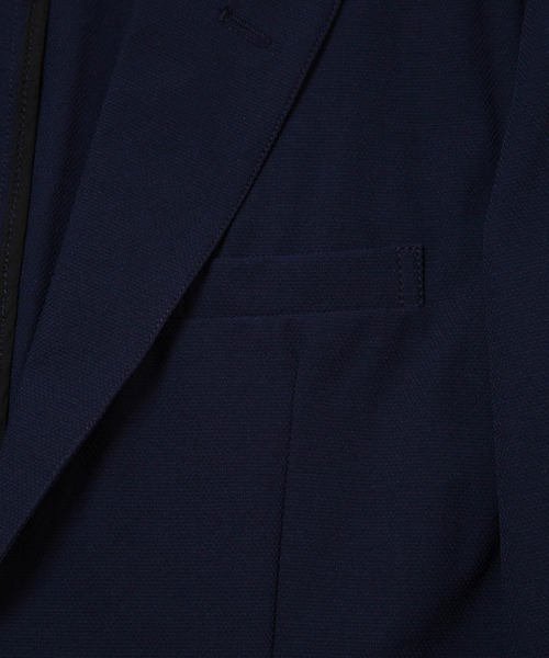 j.n.r.d(ジェー・エヌ・アール・ディー)の「【セットアップ対応】j.n.r.d/ナイロンハイカムニット2Bジャケット(テーラードジャケット・メンズ・ネイビー/チャコールグレー・L/LL/M)」の19枚目の写真