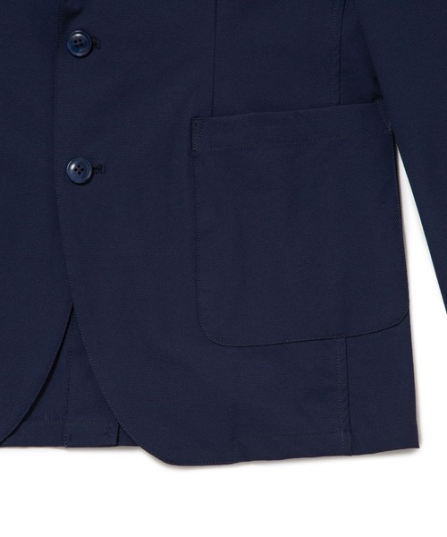 j.n.r.d(ジェー・エヌ・アール・ディー)の「【セットアップ対応】j.n.r.d/ナイロンハイカムニット2Bジャケット(テーラードジャケット・メンズ・ネイビー/チャコールグレー・L/LL/M)」の13枚目の写真