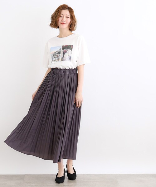 Tシャツ・カットソー GROVE BASE T-SHIRT 4BTR170 セール】フォトTシャツ（Tシャツ/カットソー）｜grove（グローブ