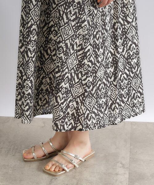 OPAQUE.CLIP（オペークドットクリップ）の「◆≪made in INDIA≫プリントアソートスモックワンピース【洗える】（ワンピース・レディース・ホワイト系3/ブラック系・00）」の17枚目の写真