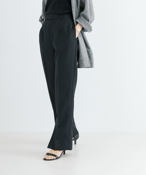 URBAN RESEARCH（アーバンリサーチ）の「サイドベンツストレートパンツ（その他パンツ・レディース・ブラック/ベージュ・38/36）」の5枚目の写真