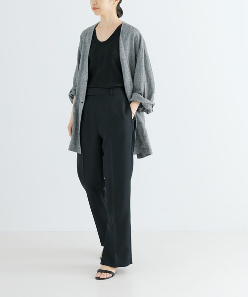 URBAN RESEARCH（アーバンリサーチ）の「サイドベンツストレートパンツ（その他パンツ・レディース・ブラック/ベージュ・38/36）」の11枚目の写真