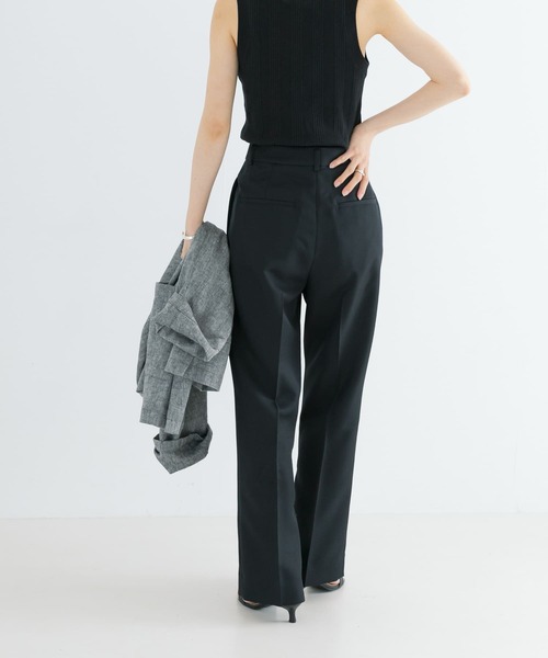 URBAN RESEARCH（アーバンリサーチ）の「サイドベンツストレートパンツ（その他パンツ・レディース・ブラック/ベージュ・38/36）」の13枚目の写真