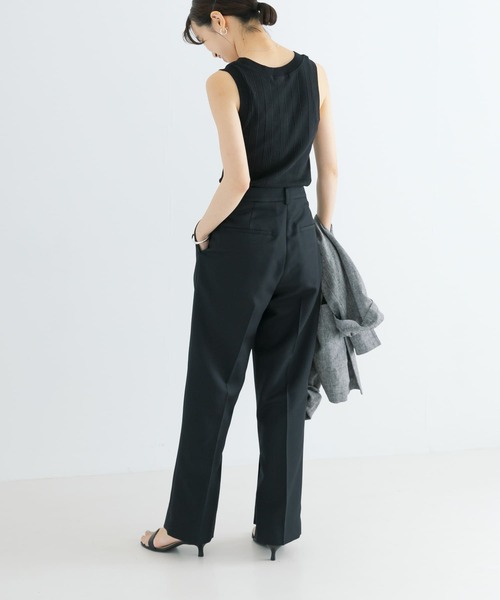 URBAN RESEARCH（アーバンリサーチ）の「サイドベンツストレートパンツ（その他パンツ・レディース・ブラック/ベージュ・38/36）」の14枚目の写真