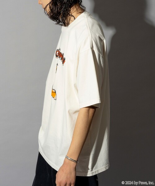 FREAK'S STORE(フリークスストア)の「FREAK’S STORE/フリークスストア Garfield/ガーフィールド フロッキープリント ショートスリーブTシャツ/半袖/リラックスフィット(Tシャツ/カットソー・メンズ・オフホワイト/ブラック/ネイビー・MEDIUM/LARGE)」の12枚目の写真
