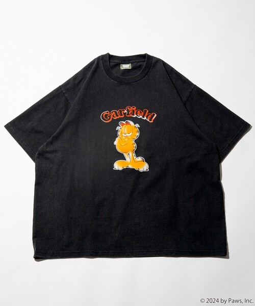FREAK'S STORE(フリークスストア)の「FREAK’S STORE/フリークスストア Garfield/ガーフィールド フロッキープリント ショートスリーブTシャツ/半袖/リラックスフィット(Tシャツ/カットソー・メンズ・オフホワイト/ブラック/ネイビー・MEDIUM/LARGE)」の16枚目の写真