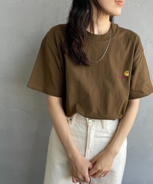 [carhartt WIP/カーハートダブリューアイピー] AMERICAN SCRIPT ワンポイント刺繍ロゴ ショートスリーブTシャツ
