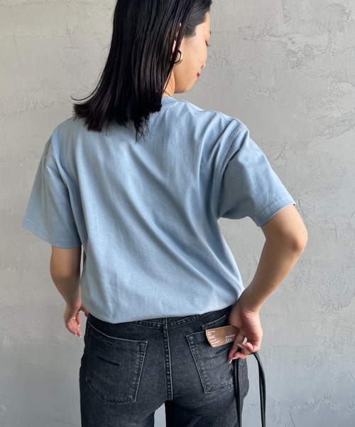[carhartt WIP/カーハートダブリューアイピー] AMERICAN SCRIPT ワンポイント刺繍ロゴ ショートスリーブTシャツ（Tシャツ/カットソー）｜Carhartt WIP（カーハートダブリューアイピー）