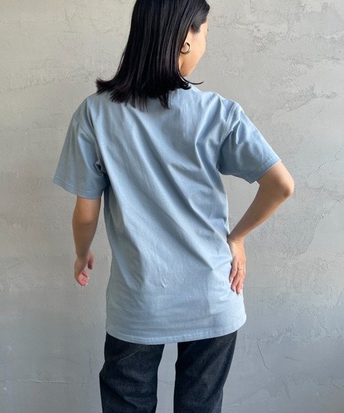 [carhartt WIP/カーハートダブリューアイピー] AMERICAN SCRIPT ワンポイント刺繍ロゴ ショートスリーブTシャツ（Tシャツ/カットソー）｜Carhartt WIP（カーハートダブリューアイピー）