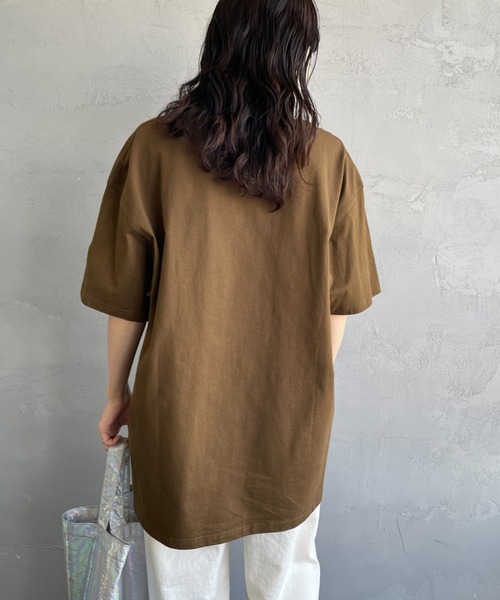 [carhartt WIP/カーハートダブリューアイピー] AMERICAN SCRIPT ワンポイント刺繍ロゴ ショートスリーブTシャツ（Tシャツ/カットソー）｜Carhartt WIP（カーハートダブリューアイピー）