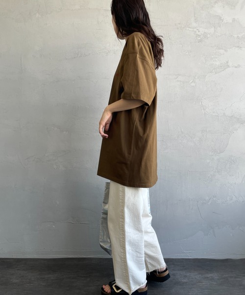 [carhartt WIP/カーハートダブリューアイピー] AMERICAN SCRIPT ワンポイント刺繍ロゴ ショートスリーブTシャツ（Tシャツ/カットソー）｜Carhartt WIP（カーハートダブリューアイピー）