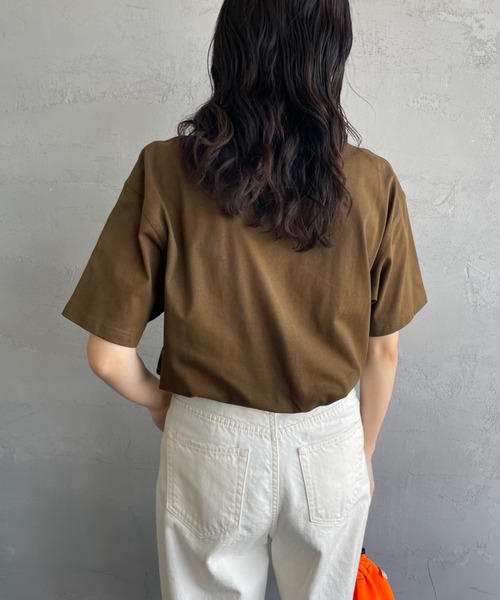 [carhartt WIP/カーハートダブリューアイピー] AMERICAN SCRIPT ワンポイント刺繍ロゴ ショートスリーブTシャツ（Tシャツ/カットソー）｜Carhartt WIP（カーハートダブリューアイピー）