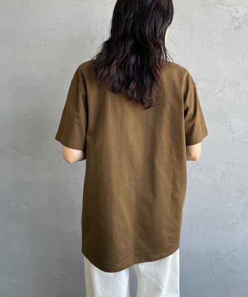[carhartt WIP/カーハートダブリューアイピー] AMERICAN SCRIPT ワンポイント刺繍ロゴ ショートスリーブTシャツ（Tシャツ/カットソー）｜Carhartt WIP（カーハートダブリューアイピー）