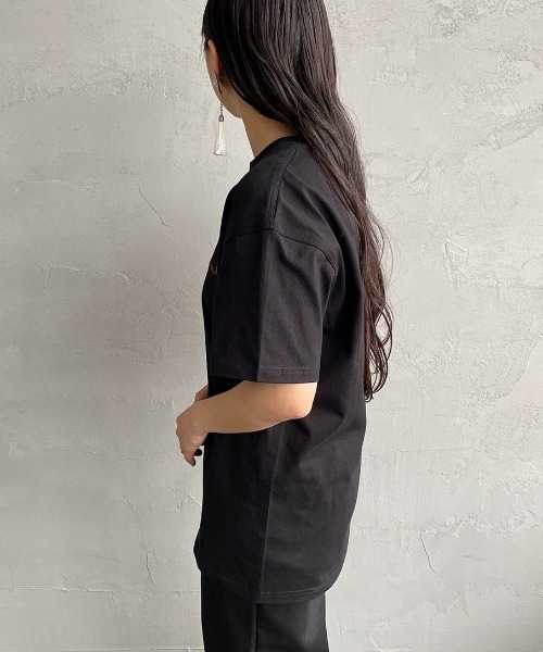 [carhartt WIP/カーハートダブリューアイピー] AMERICAN SCRIPT ワンポイント刺繍ロゴ ショートスリーブTシャツ（Tシャツ/カットソー）｜Carhartt WIP（カーハートダブリューアイピー）