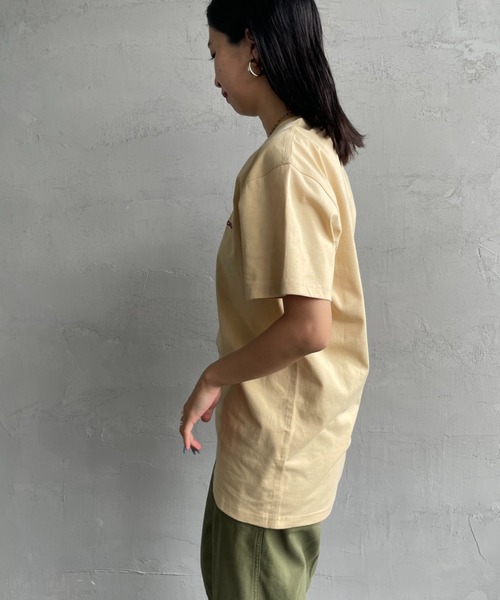 [carhartt WIP/カーハートダブリューアイピー] AMERICAN SCRIPT ワンポイント刺繍ロゴ ショートスリーブTシャツ（Tシャツ/カットソー）｜Carhartt WIP（カーハートダブリューアイピー）