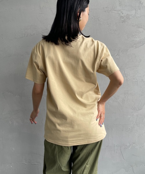 [carhartt WIP/カーハートダブリューアイピー] AMERICAN SCRIPT ワンポイント刺繍ロゴ ショートスリーブTシャツ（Tシャツ/カットソー）｜Carhartt WIP（カーハートダブリューアイピー）