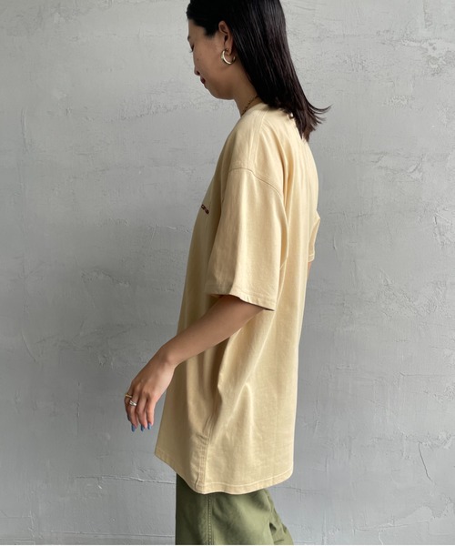 [carhartt WIP/カーハートダブリューアイピー] AMERICAN SCRIPT ワンポイント刺繍ロゴ ショートスリーブTシャツ（Tシャツ/カットソー）｜Carhartt WIP（カーハートダブリューアイピー）