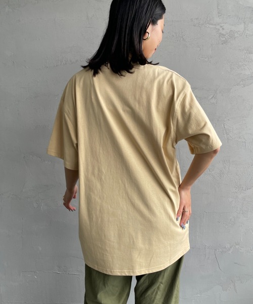 [carhartt WIP/カーハートダブリューアイピー] AMERICAN SCRIPT ワンポイント刺繍ロゴ ショートスリーブTシャツ（Tシャツ/カットソー）｜Carhartt WIP（カーハートダブリューアイピー）