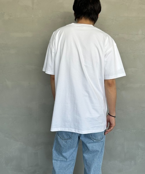 [carhartt WIP/カーハートダブリューアイピー] AMERICAN SCRIPT ワンポイント刺繍ロゴ ショートスリーブTシャツ（Tシャツ/カットソー）｜Carhartt WIP（カーハートダブリューアイピー）