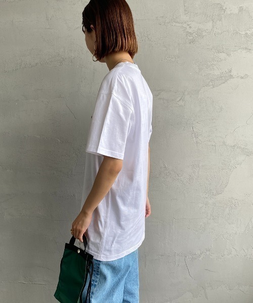 [carhartt WIP/カーハートダブリューアイピー] AMERICAN SCRIPT ワンポイント刺繍ロゴ ショートスリーブTシャツ（Tシャツ/カットソー）｜Carhartt WIP（カーハートダブリューアイピー）