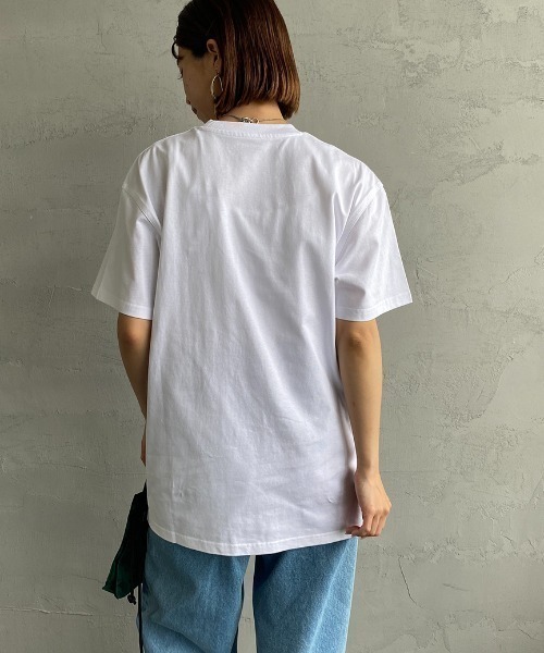 [carhartt WIP/カーハートダブリューアイピー] AMERICAN SCRIPT ワンポイント刺繍ロゴ ショートスリーブTシャツ（Tシャツ/カットソー）｜Carhartt WIP（カーハートダブリューアイピー）