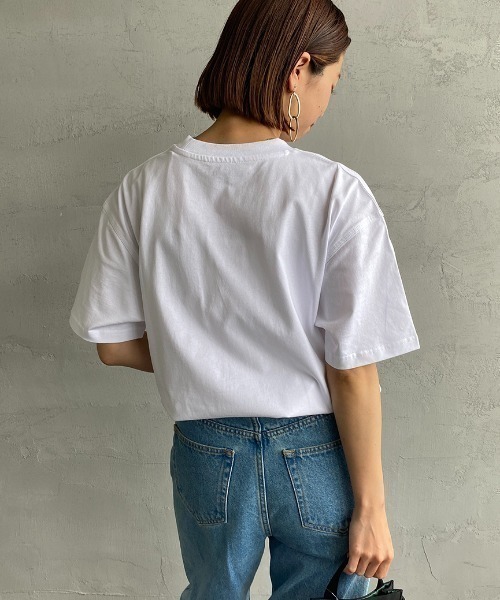 [carhartt WIP/カーハートダブリューアイピー] AMERICAN SCRIPT ワンポイント刺繍ロゴ ショートスリーブTシャツ（Tシャツ/カットソー）｜Carhartt WIP（カーハートダブリューアイピー）