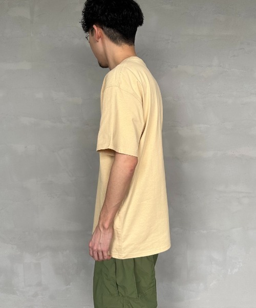 [carhartt WIP/カーハートダブリューアイピー] AMERICAN SCRIPT ワンポイント刺繍ロゴ ショートスリーブTシャツ（Tシャツ/カットソー）｜Carhartt WIP（カーハートダブリューアイピー）