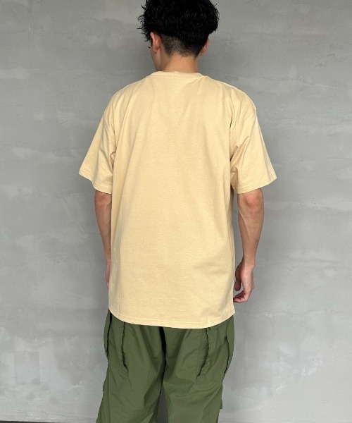 [carhartt WIP/カーハートダブリューアイピー] AMERICAN SCRIPT ワンポイント刺繍ロゴ ショートスリーブTシャツ（Tシャツ/カットソー）｜Carhartt WIP（カーハートダブリューアイピー）