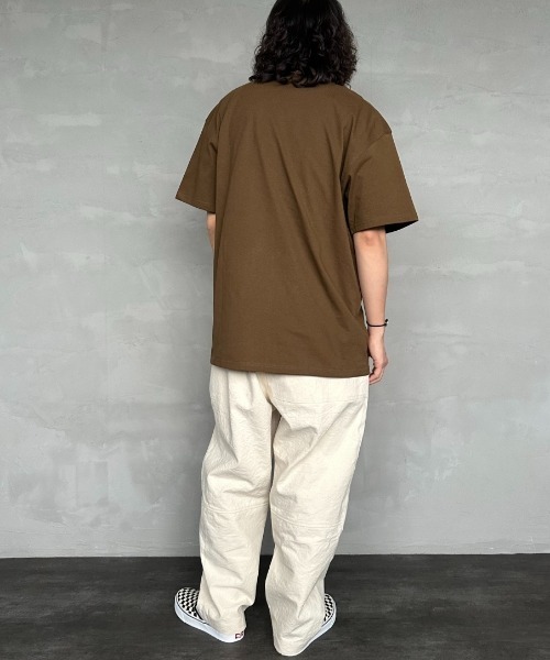 [carhartt WIP/カーハートダブリューアイピー] AMERICAN SCRIPT ワンポイント刺繍ロゴ ショートスリーブTシャツ（Tシャツ/カットソー）｜Carhartt WIP（カーハートダブリューアイピー）