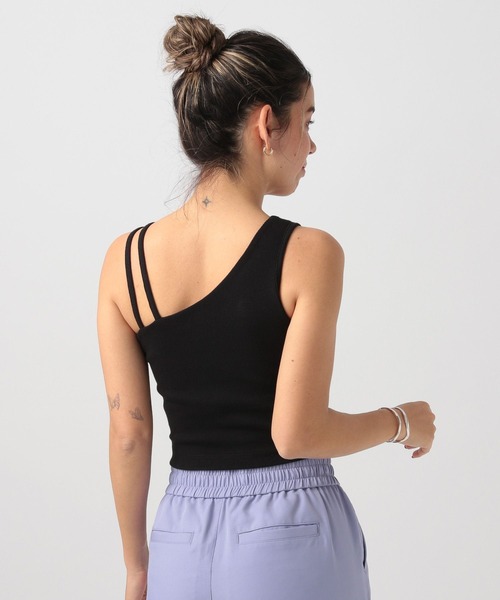 BAYFLOW(ベイフロー)の「カップツキクロップドタンク(タンクトップ・レディース・ブラック/モカ/オフホワイト・FREE)」の8枚目の写真