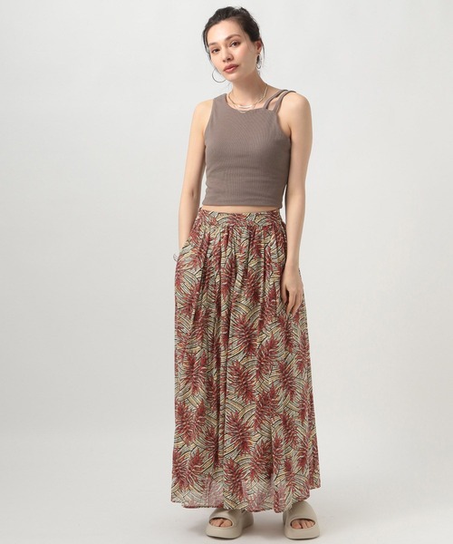 BAYFLOW(ベイフロー)の「カップツキクロップドタンク(タンクトップ・レディース・ブラック/モカ/オフホワイト・FREE)」の9枚目の写真