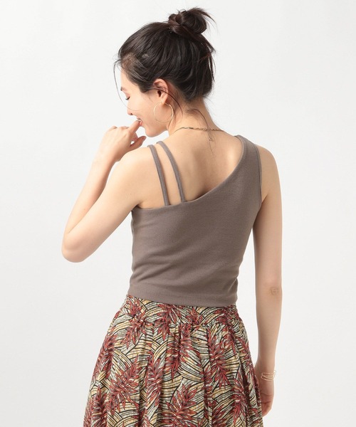 BAYFLOW(ベイフロー)の「カップツキクロップドタンク(タンクトップ・レディース・ブラック/モカ/オフホワイト・FREE)」の10枚目の写真