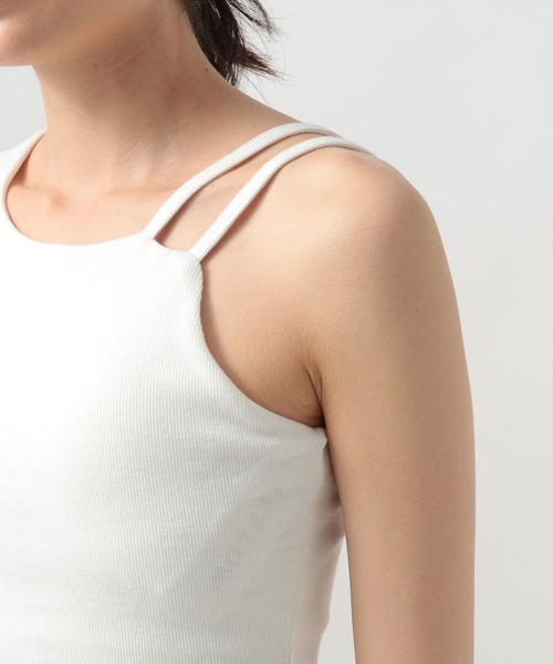 BAYFLOW(ベイフロー)の「カップツキクロップドタンク(タンクトップ・レディース・ブラック/モカ/オフホワイト・FREE)」の15枚目の写真