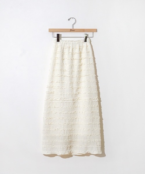 flower(フラワー)の「タイニーフリルスカート(スカート・レディース・ブラック/アイボリー・FREE)」の18枚目の写真