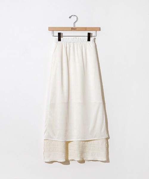 flower(フラワー)の「タイニーフリルスカート(スカート・レディース・ブラック/アイボリー・FREE)」の22枚目の写真