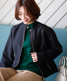 Ehre style（エーレスタイル）の「Ehre styleオリジナル。フレアスカートの正解アウターライダース風ジャケット（ライダースジャケット）」