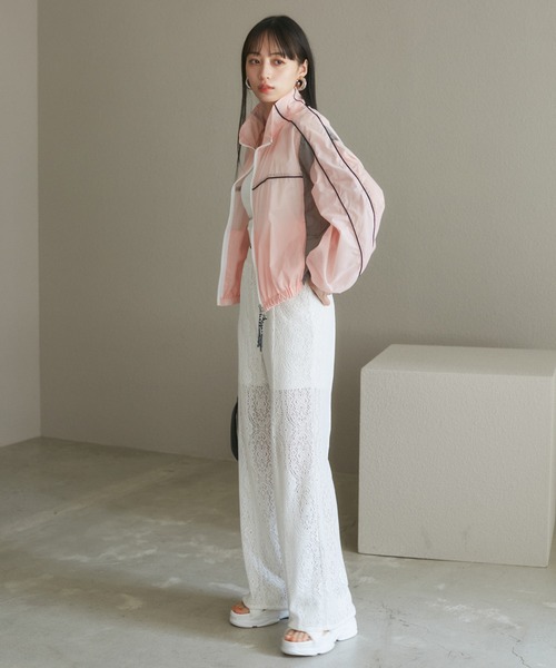 VIS（ビス）の「【洗える】セミフレアレースパンツ（その他パンツ・レディース・キナリ/ブラック・FREE）」の13枚目の写真