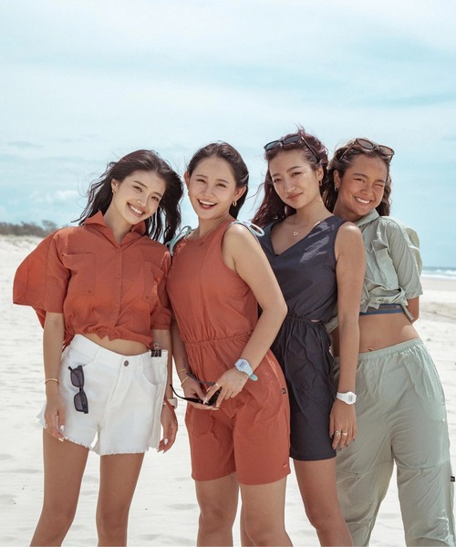 ROXY(ロキシー)の「HOLA BONITA/ロキシーデニム感ボードショーツ・サーフトランクス(水着)(水着・レディース・ブラック/ホワイト・SMALL/MEDIUM/LARGE)」の21枚目の写真