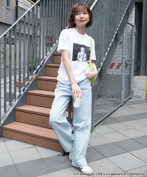 GOOD ROCK SPEED（グッドロックスピード）の「GOOD ROCK SPEED/ヴィンテージライクLIFEフォトTシャツ（Tシャツ/カットソー・レディース・オフホワイト/その他4/ホワイト・FREE）」の14枚目の写真