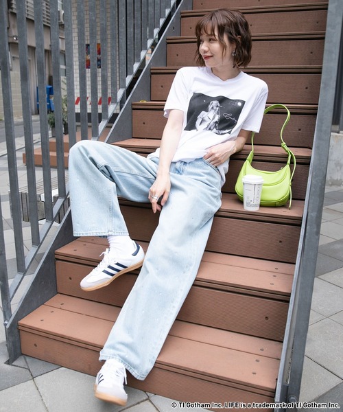 GOOD ROCK SPEED（グッドロックスピード）の「GOOD ROCK SPEED/ヴィンテージライクLIFEフォトTシャツ（Tシャツ/カットソー・レディース・オフホワイト/その他4/ホワイト・FREE）」の15枚目の写真