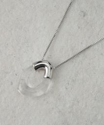 SHOO・LA・RUE | クリア楕円ネックレス(ネックレス)