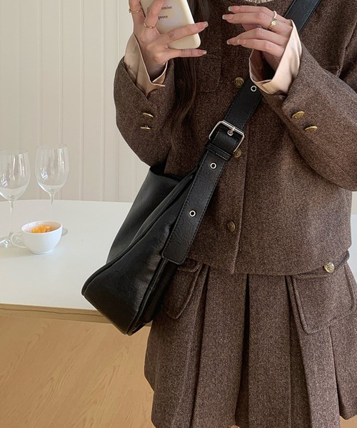 Dita Muaj.（ディータムアージュ）の「ヴィンテージベルトショルダーバッグ（ショルダーバッグ・レディース・ブラウン/ブラック・FREE）」の4枚目の写真