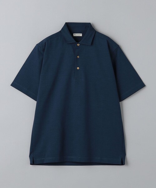 BEAUTY&YOUTH UNITED ARROWS(ビューティーアンドユースユナイテッドアローズ)の「ハイゲージ モックロディ ポロシャツ ‐ウォッシャブル 接触冷感 抗菌 ・防臭機能付き‐(ポロシャツ・メンズ・ホワイト/ネイビー/ロイヤルブルー/ダークグレー・M/L/XL/S)」の4枚目の写真
