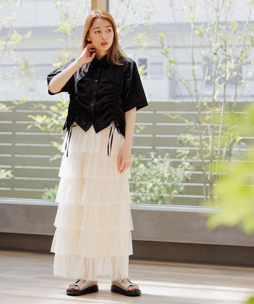【美品✨】Her Praha ハープラハ　チュールスカート LAKOLE（ラコレ）の「フリルチュールスカート / 124564