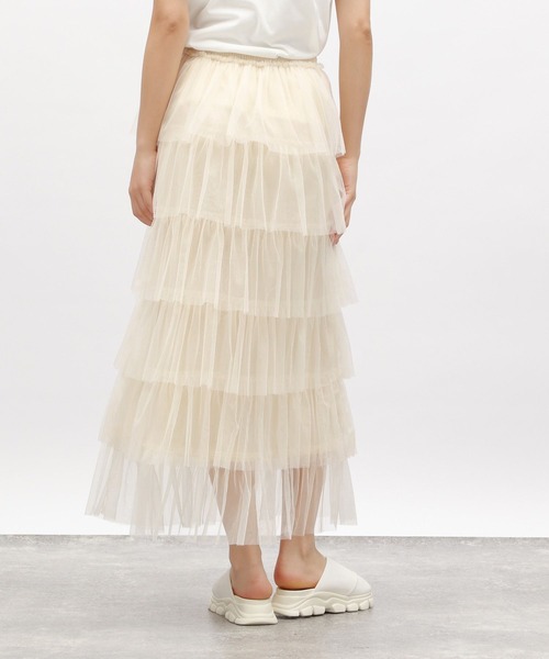 LAKOLE(ラコレ)の「フリルチュールスカート / 124564(スカート・レディース・ブラック/グレー/アイボリー・SMALL/MEDIUM)」の20枚目の写真