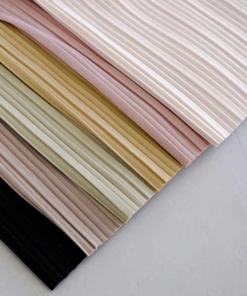 aquagarage（アクアガレージ）の「ウエストゴムプリーツパンツ 春 夏 秋 M L |アクアガレージ aquagarage（その他パンツ・レディース・オフホワイト/ブラック/ピンク/イエロー/ライトグリーン/グレイッシュベージュ・M/L）」の10枚目の写真