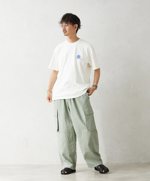 THE NORTH FACE(ザノースフェイス)の「THE NORTH FACE S/S GEO Square Logo Tee NT32451(Tシャツ/カットソー・メンズ・ホワイト/ブラック・MEDIUM/LARGE/X-LARGE)」の4枚目の写真