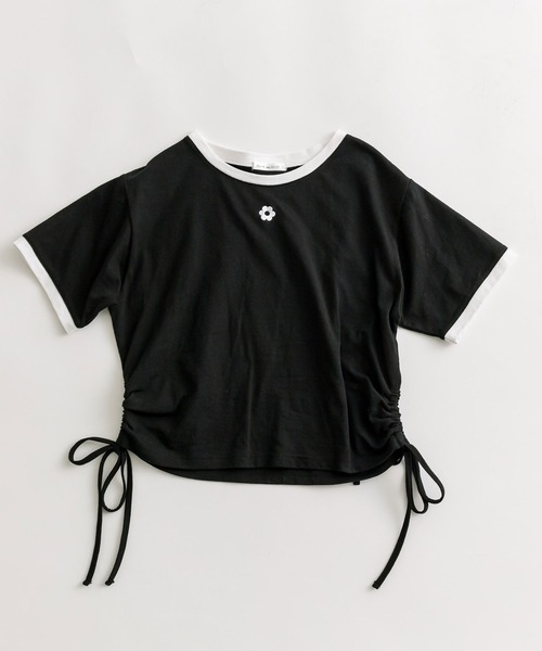 OLIVE des OLIVE(オリーブデオリーブ)の「リンガー脇ドロストTシャツ(Tシャツ/カットソー・レディース・ブラック/オフホワイト/トップグレー・FREE)」の17枚目の写真