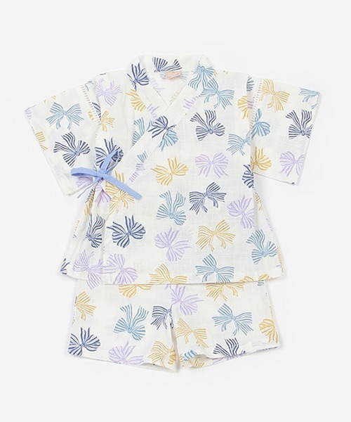 petit main(プティマイン)の「【リンク】girlsアソート甚平(キッズ)(浴衣・キッズ・ラベンダー/アイボリー/マルチ/ライトピンク・90cm/100cm/110cm/120cm/130cm/80cm)」の12枚目の写真